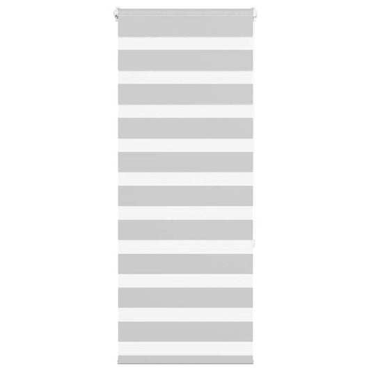 vidaXL Ζέβρα τυφλή Ανοιχτό Γκρι Πλάτος υφάσματος 55,9 εκ. Πολυεστέρας