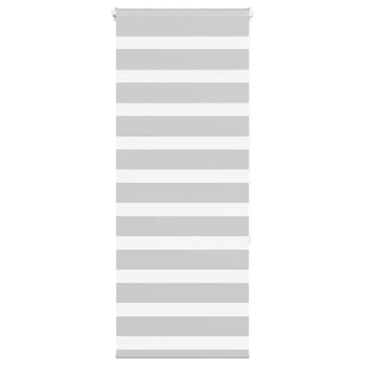 vidaXL Ζέβρα τυφλή Ανοιχτό Γκρι Πλάτος υφάσματος 60,9 εκ. Πολυεστέρας