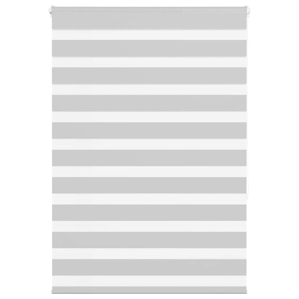 vidaXL Ζέβρα τυφλή Ανοιχτό Γκρι Πλάτος υφάσματος 95,9 εκ. Πολυεστέρας