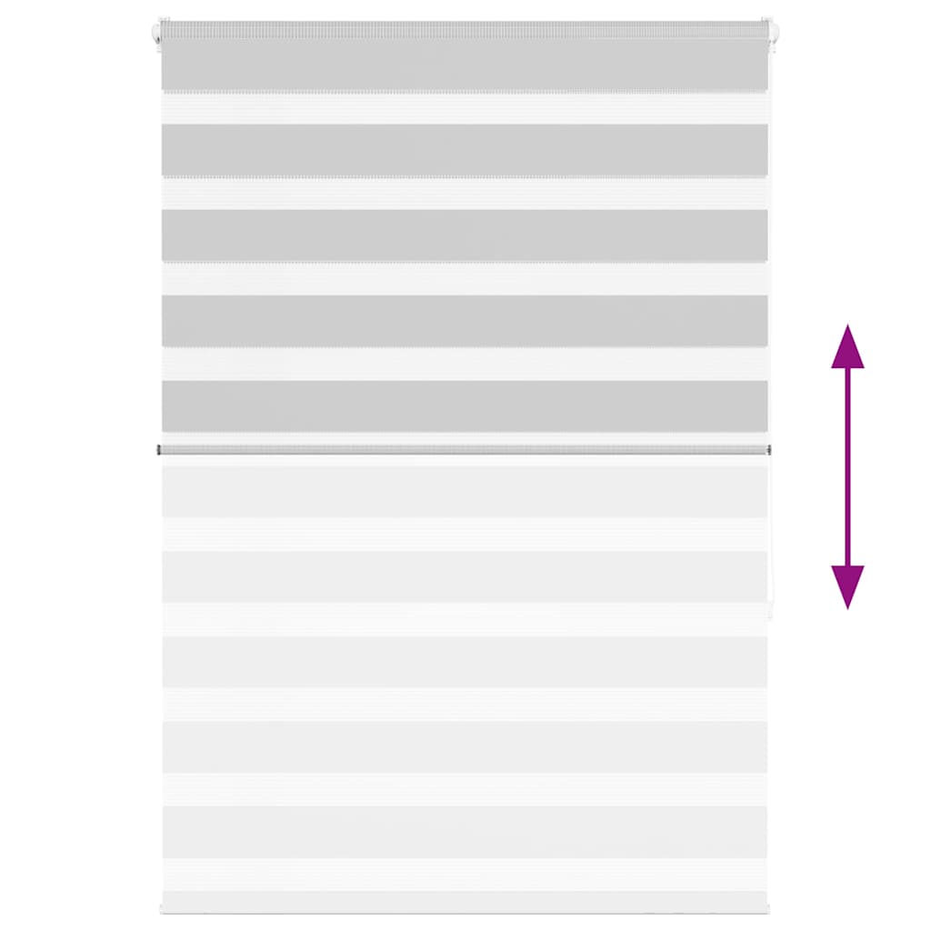 vidaXL Ζέβρα τυφλή Ανοιχτό Γκρι Πλάτος υφάσματος 105,9 εκ. Πολυεστέρας