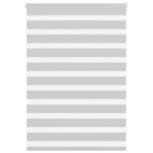 vidaXL Ζέβρα τυφλή Ανοιχτό Γκρι Πλάτος υφάσματος 110,9 εκ. Πολυεστέρας