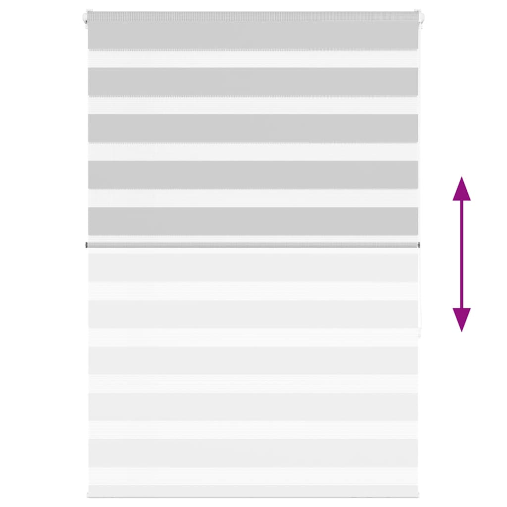 vidaXL Ζέβρα τυφλή Ανοιχτό Γκρι Πλάτος υφάσματος 110,9 εκ. Πολυεστέρας