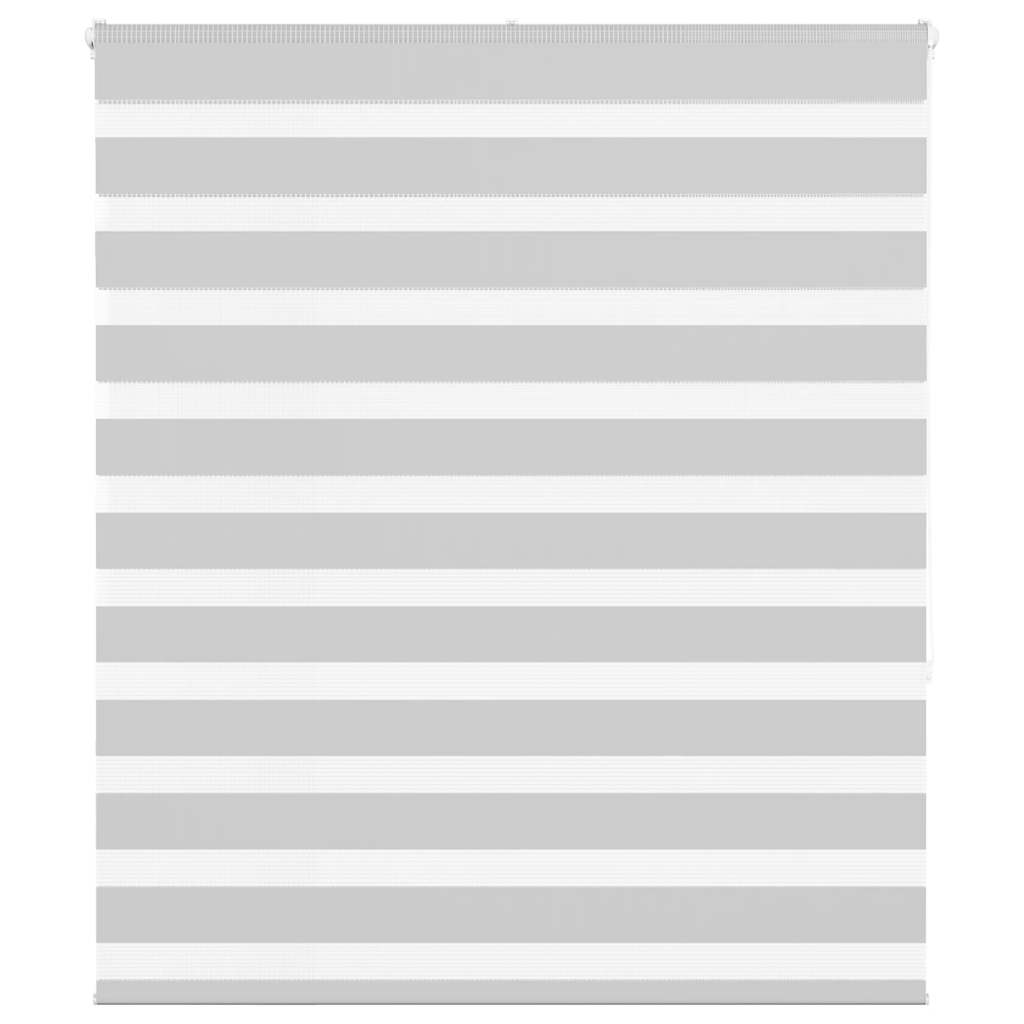 vidaXL Ζέβρα τυφλή Ανοιχτό Γκρι Πλάτος υφάσματος 125,9 εκ. Πολυεστέρας