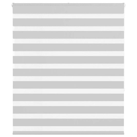 vidaXL Ζέβρα τυφλή Ανοιχτό Γκρι Πλάτος υφάσματος 125,9 εκ. Πολυεστέρας