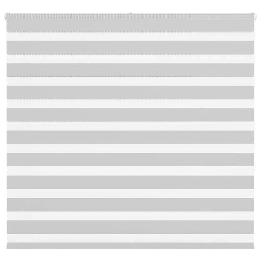 vidaXL Ζέβρα τυφλή Ανοιχτό Γκρι Πλάτος υφάσματος 160,9 εκ. Πολυεστέρας