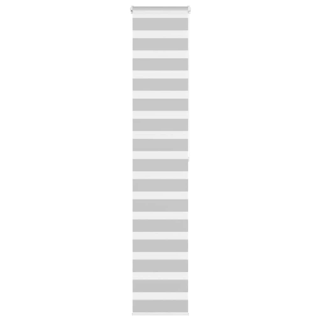 vidaXL Ζέβρα τυφλή Ανοιχτό Γκρι Πλάτος υφάσματος 45,9 εκ. Πολυεστέρας