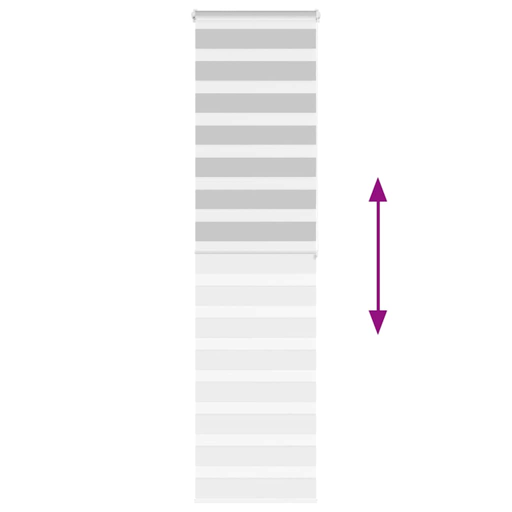 vidaXL Ζέβρα τυφλή Ανοιχτό Γκρι Πλάτος υφάσματος 50,9 εκ. Πολυεστέρας