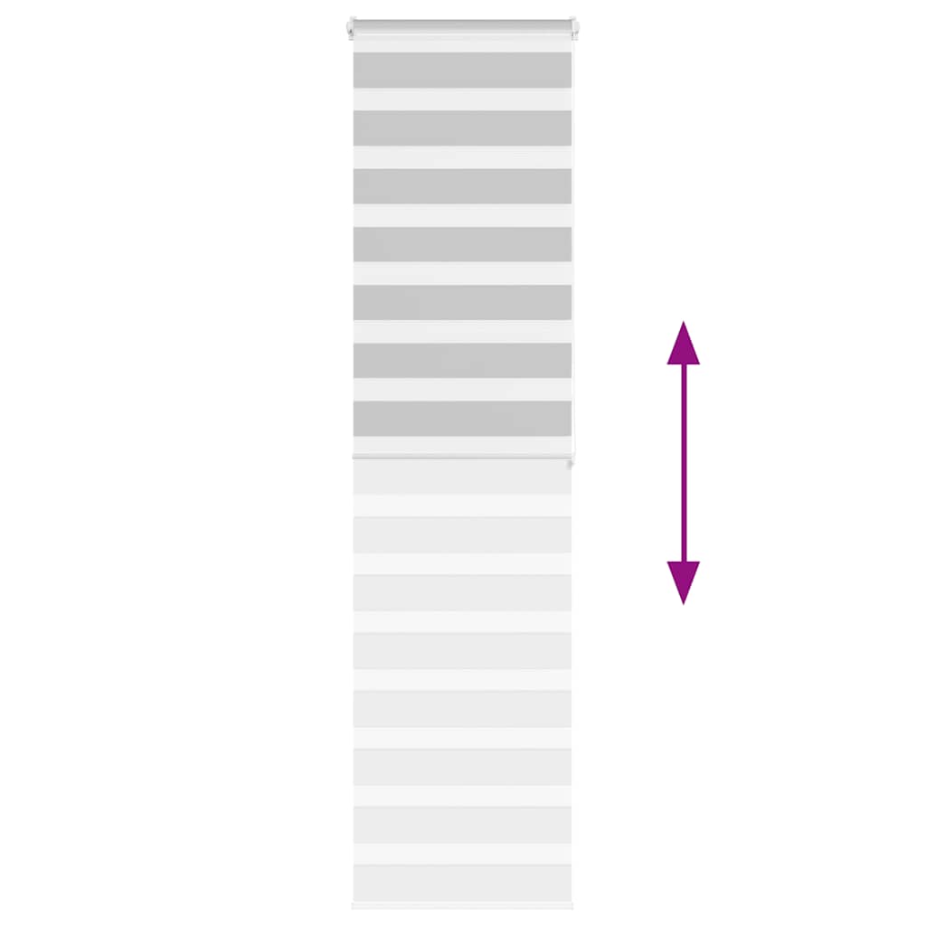vidaXL Ζέβρα τυφλή Ανοιχτό Γκρι Πλάτος υφάσματος 60,9 εκ. Πολυεστέρας
