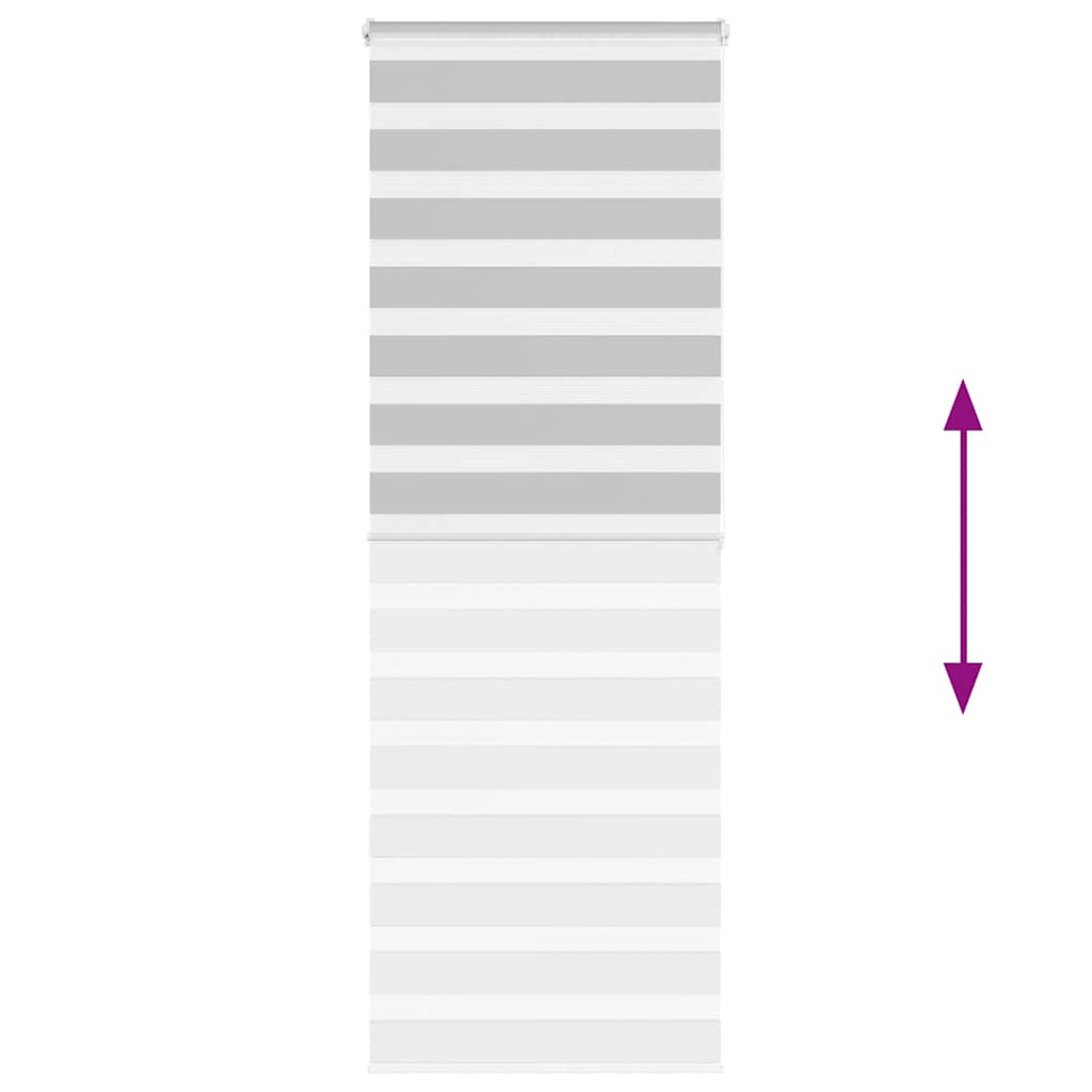 vidaXL Ζέβρα τυφλή Ανοιχτό Γκρι Πλάτος υφάσματος 70,9 εκ. Πολυεστέρας