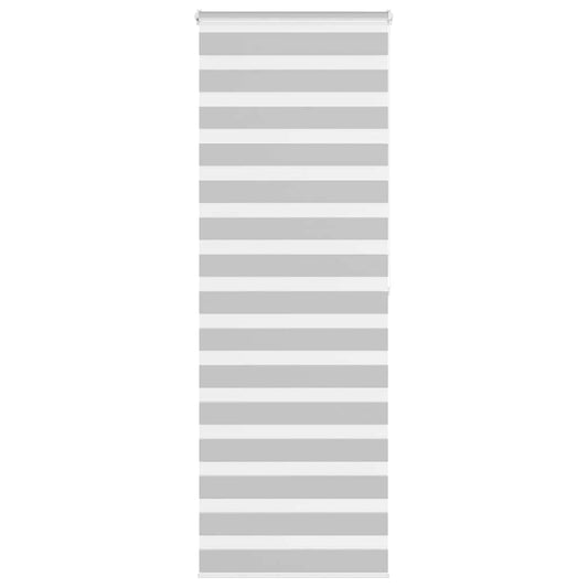 vidaXL Ζέβρα τυφλή Ανοιχτό Γκρι Πλάτος υφάσματος 75,9 εκ. Πολυεστέρας