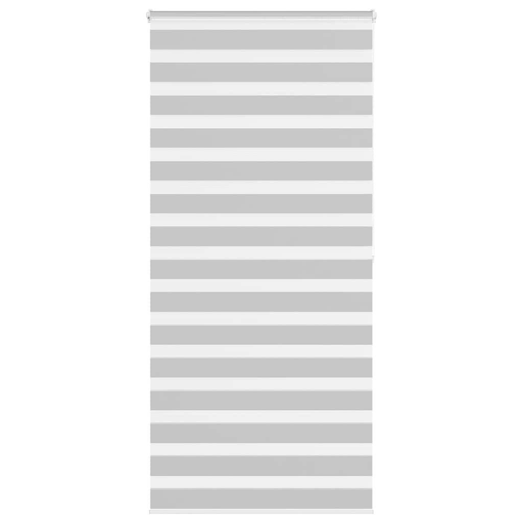 vidaXL Ζέβρα τυφλή Ανοιχτό Γκρι Πλάτος υφάσματος 90,9 εκ. Πολυεστέρας