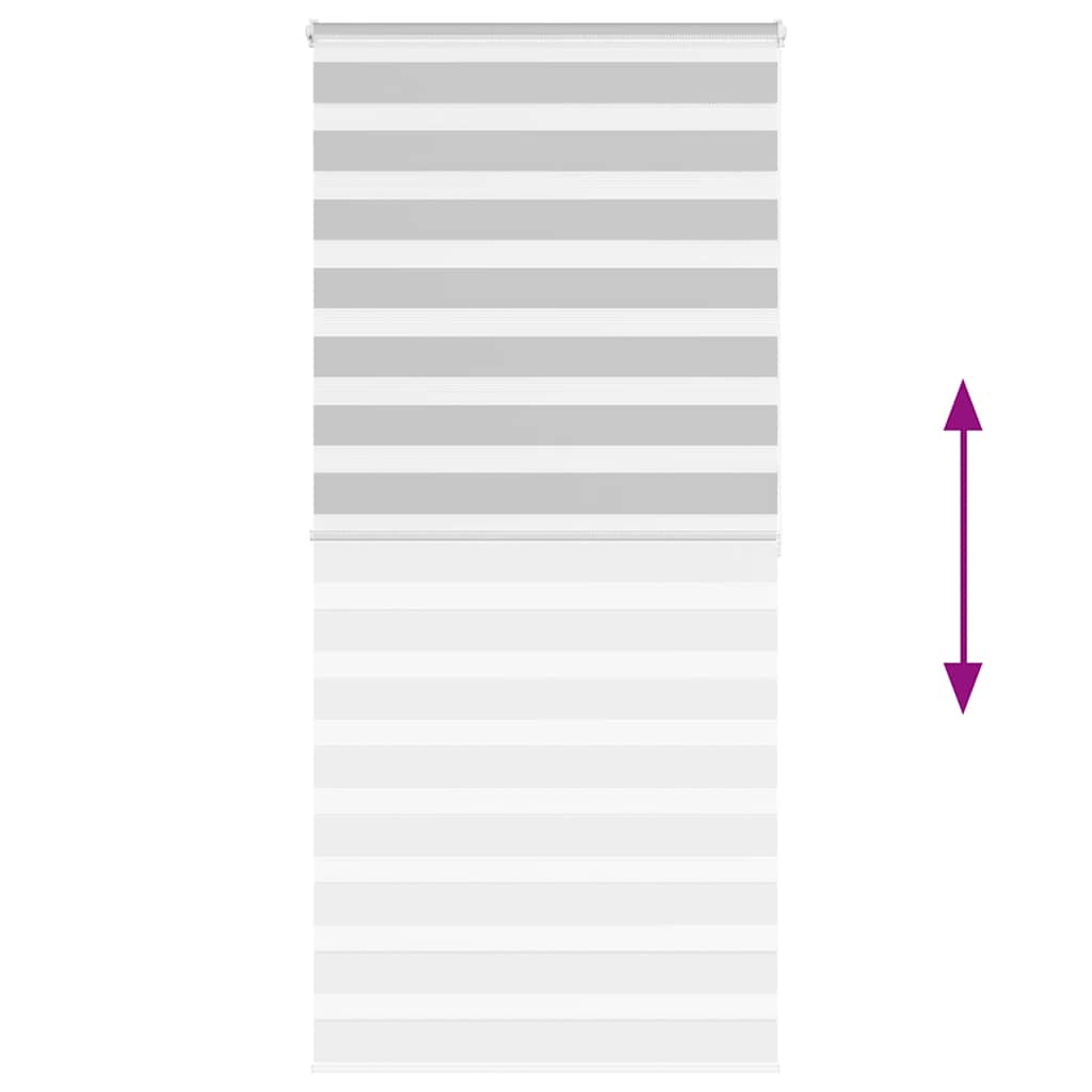 vidaXL Ζέβρα τυφλή Ανοιχτό Γκρι Πλάτος υφάσματος 100,9 εκ. Πολυεστέρας