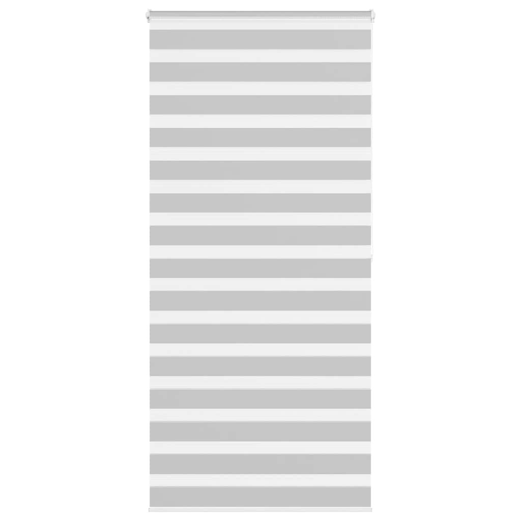 vidaXL Ζέβρα τυφλή Ανοιχτό Γκρι Πλάτος υφάσματος 110,9 εκ. Πολυεστέρας