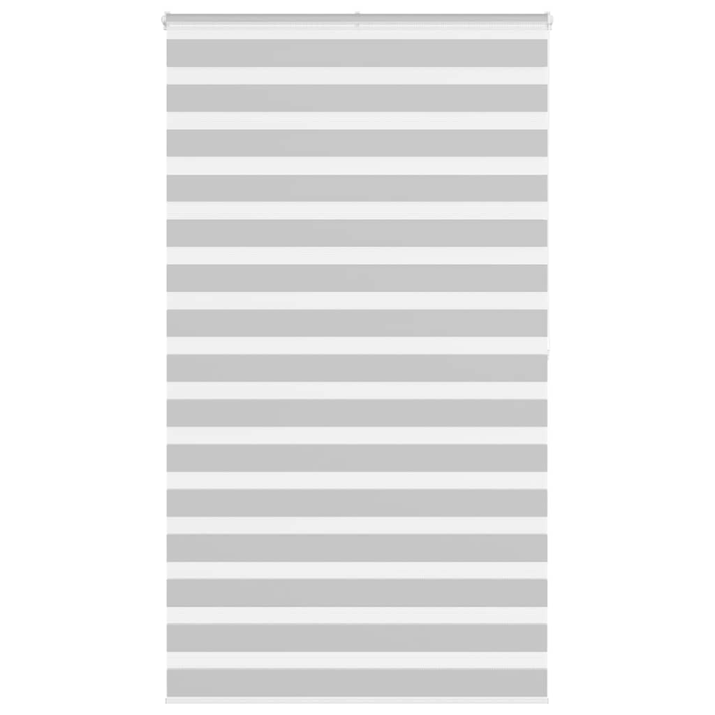 vidaXL Ζέβρα τυφλή Ανοιχτό Γκρι Πλάτος υφάσματος 125,9 εκ. Πολυεστέρας