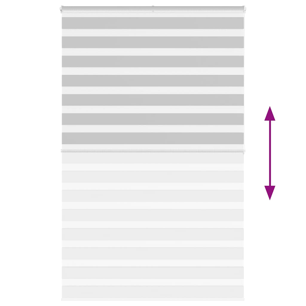 vidaXL Ζέβρα τυφλή Ανοιχτό Γκρι Πλάτος υφάσματος 140,9 εκ. Πολυεστέρας