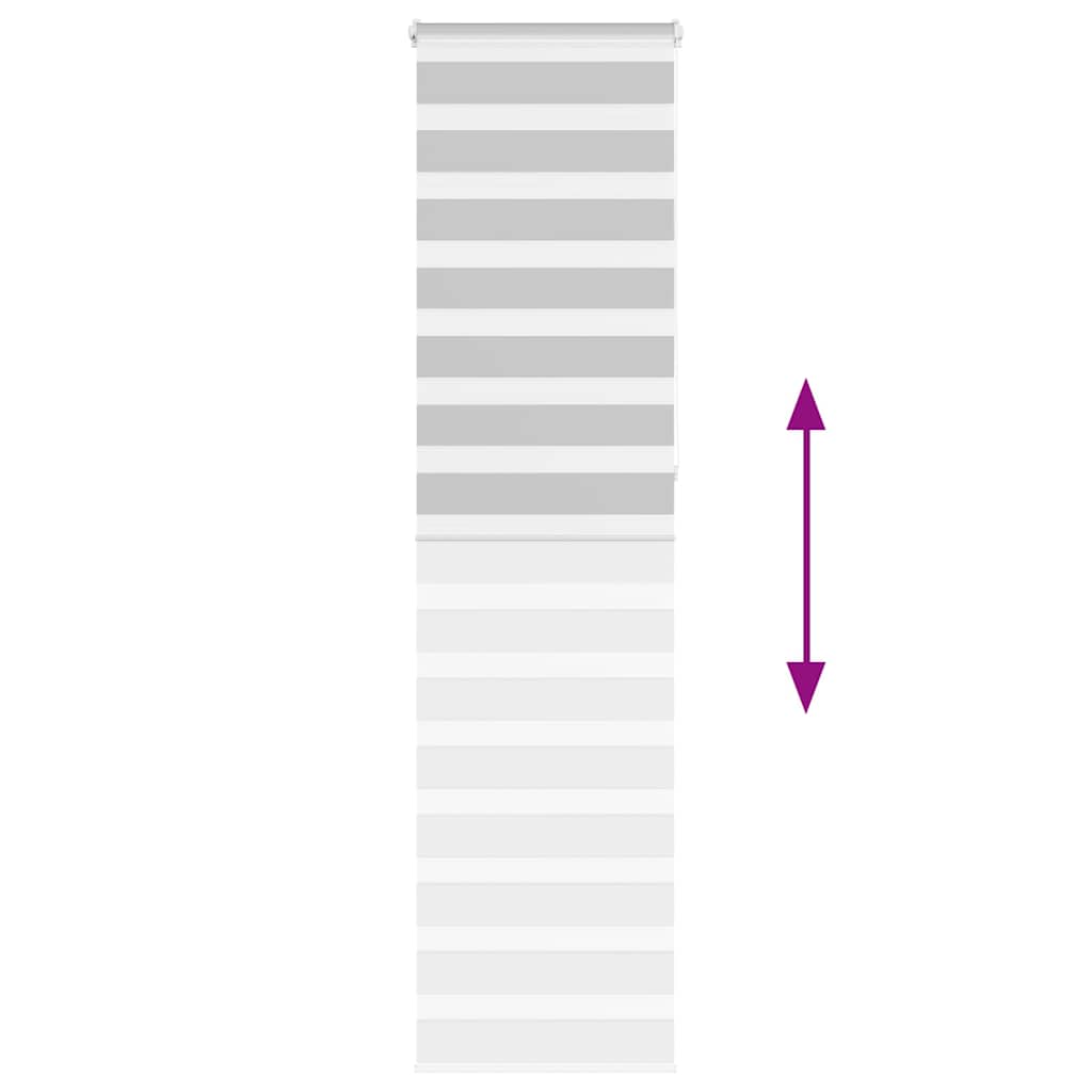 vidaXL Ζέβρα τυφλή Ανοιχτό Γκρι Πλάτος υφάσματος 60,9 εκ. Πολυεστέρας
