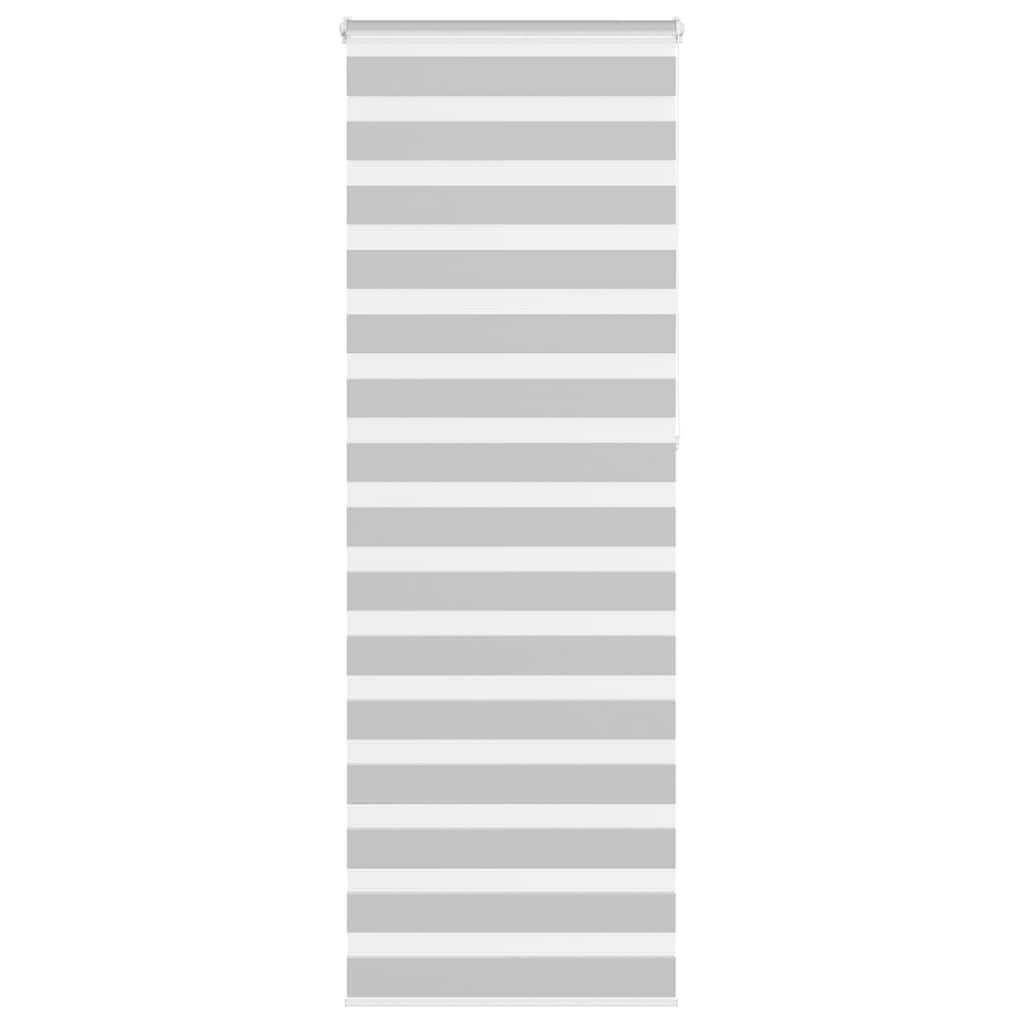 vidaXL Ζέβρα τυφλή Ανοιχτό Γκρι Πλάτος υφάσματος 70,9 εκ. Πολυεστέρας