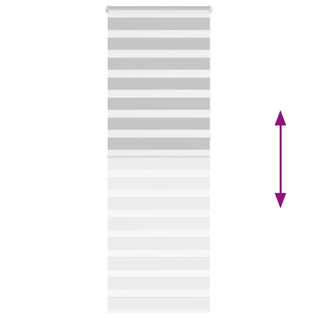 vidaXL Ζέβρα τυφλή Ανοιχτό Γκρι Πλάτος υφάσματος 70,9 εκ. Πολυεστέρας