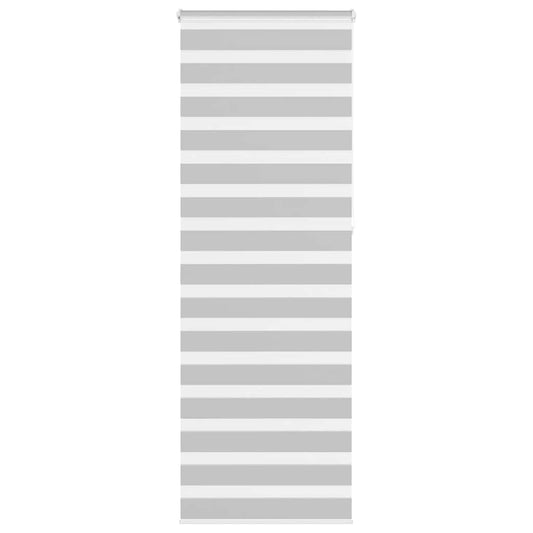 vidaXL Ζέβρα τυφλή Ανοιχτό Γκρι Πλάτος υφάσματος 75,9 εκ. Πολυεστέρας