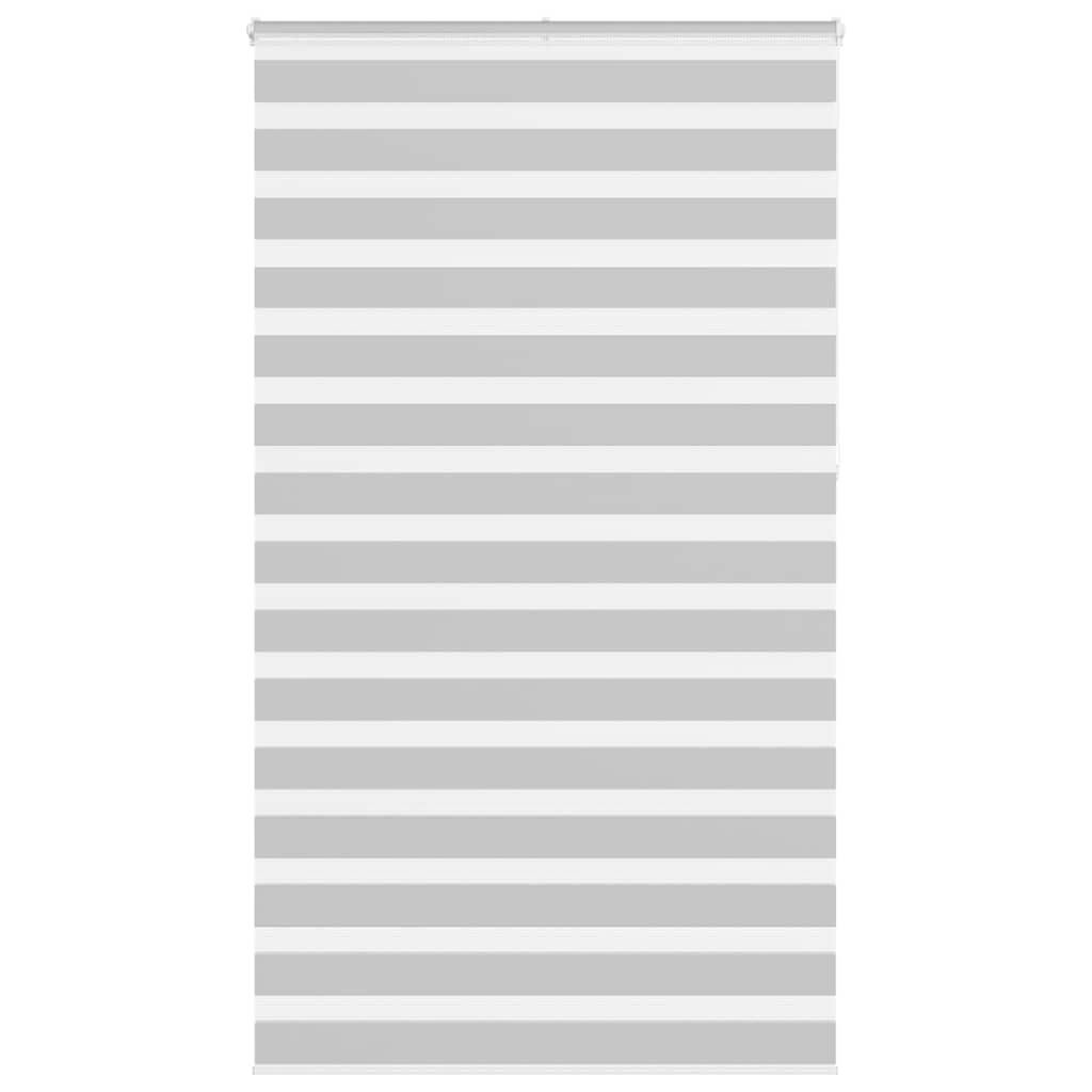 vidaXL Ζέβρα τυφλή Ανοιχτό Γκρι Πλάτος υφάσματος 115,9 εκ. Πολυεστέρας