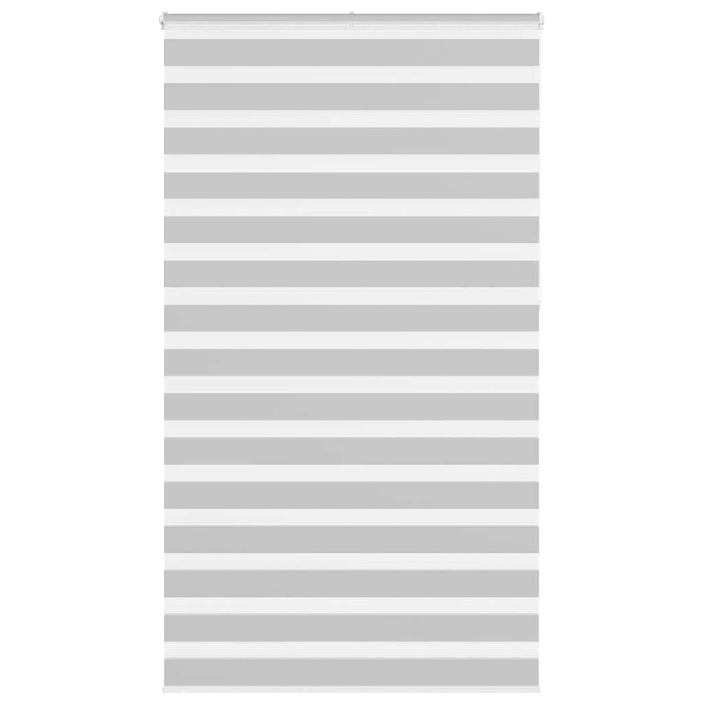 vidaXL Ζέβρα τυφλή Ανοιχτό Γκρι Πλάτος υφάσματος 125,9 εκ. Πολυεστέρας