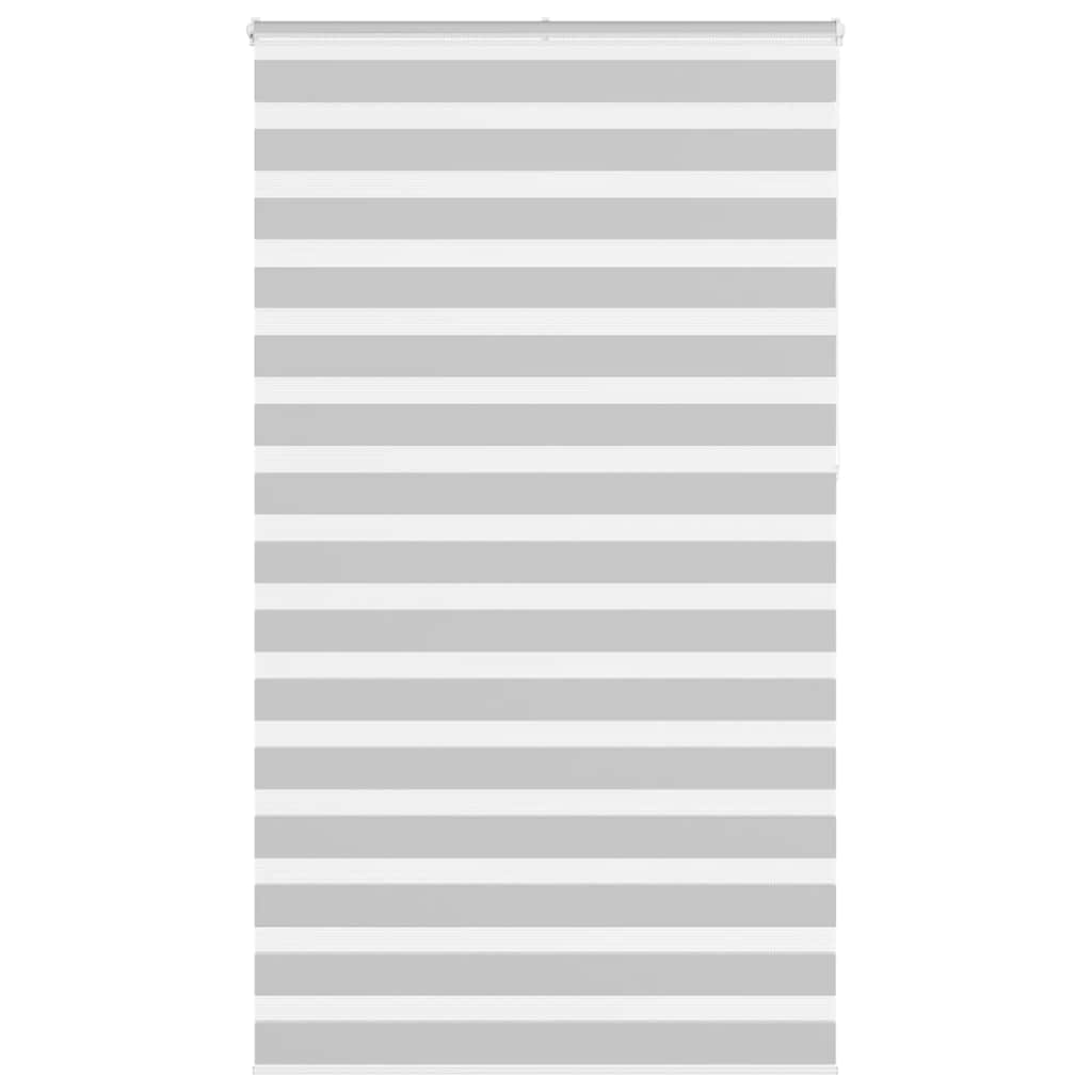 vidaXL Ζέβρα τυφλή Ανοιχτό Γκρι Πλάτος υφάσματος 130,9 εκ. Πολυεστέρας