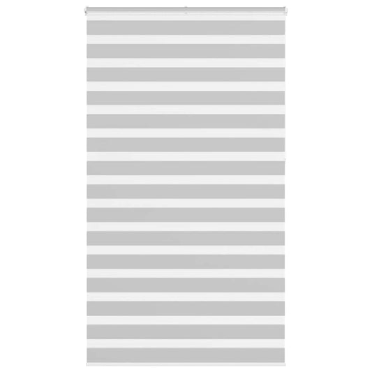 vidaXL Ζέβρα τυφλή Ανοιχτό Γκρι Πλάτος υφάσματος 130,9 εκ. Πολυεστέρας