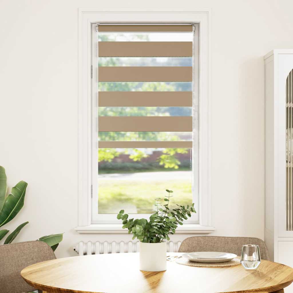 vidaXL Στόρι Ζέβρας Καφέ Άμμου 65x150 εκ. Πλάτος Υφάσματος 60,9 εκ. Πολυεστέρας