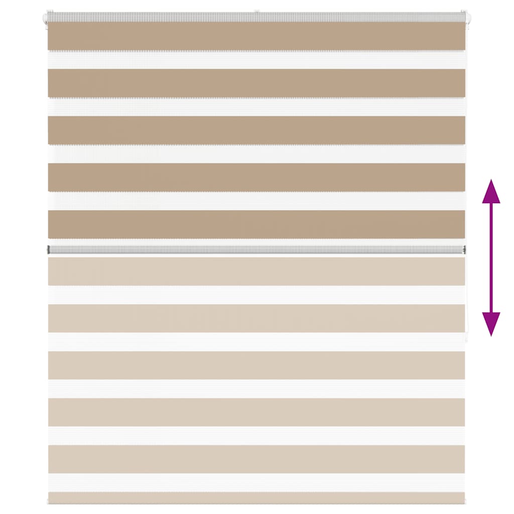 vidaXL Ζέβρα τυφλή 125x150 cm Πλάτος υφάσματος 120,9 εκ. Πολυεστέρας