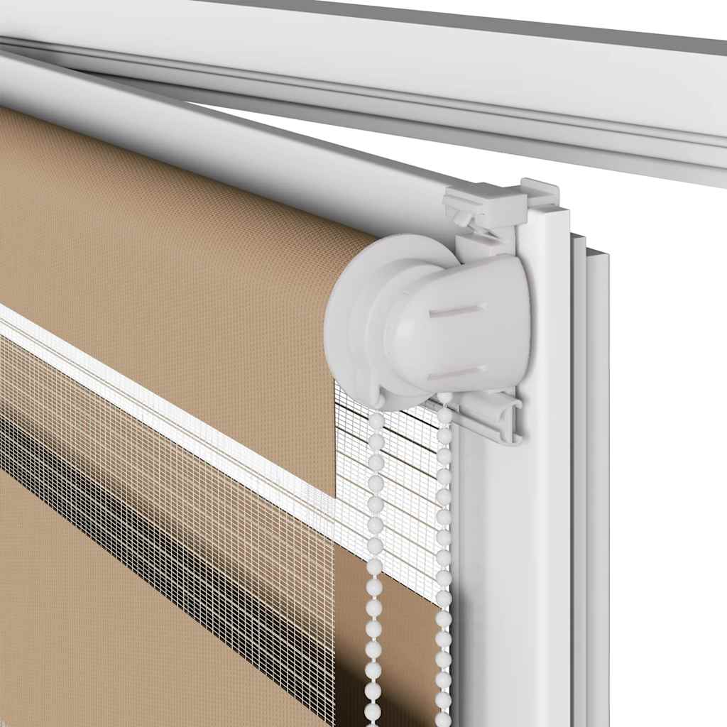 vidaXL Ζέβρα τυφλή 130x150 cm Πλάτος υφάσματος 125,9 εκ. Πολυεστέρας