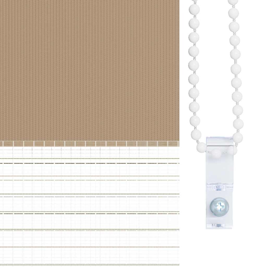 vidaXL Ζέβρα τυφλή 130x150 cm Πλάτος υφάσματος 125,9 εκ. Πολυεστέρας