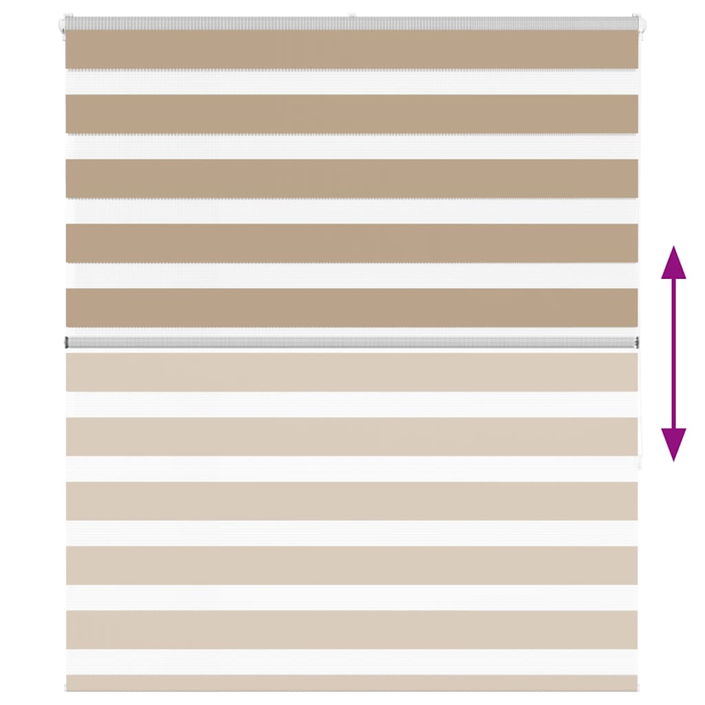 vidaXL Ζέβρα τυφλή 135x150 cm Πλάτος υφάσματος 130,9 εκ. Πολυεστέρας