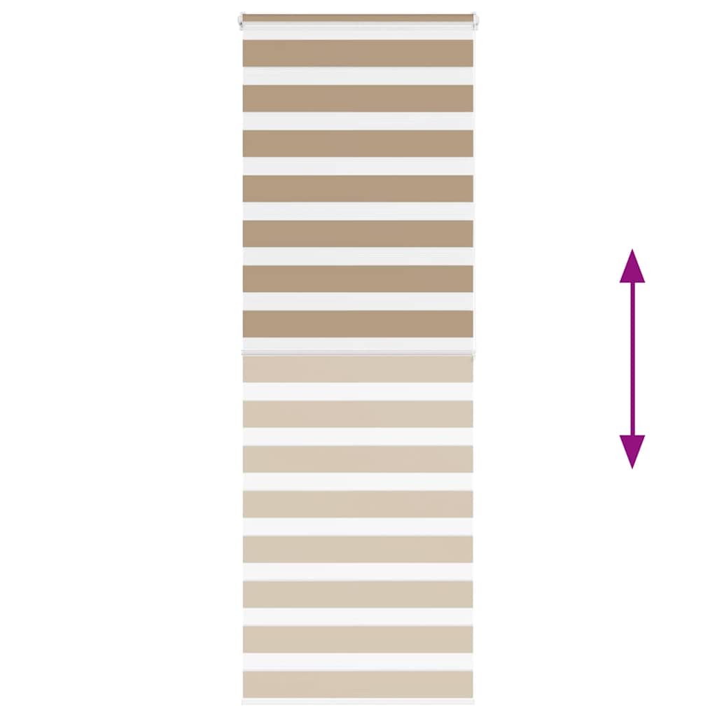 vidaXL Στόρι Ζέβρας Καφέ 75x200 εκ. Πλάτος Υφάσματος 70,9 εκ. Πολυεστέρας