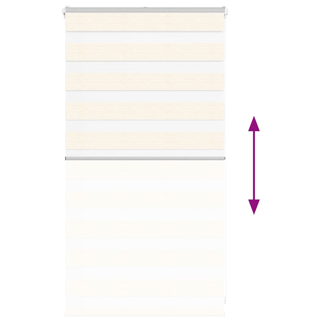 vidaXL Ζέβρα τυφλή μπεζ μάρμαρο Πλάτος υφάσματος 75,9 εκ. Πολυεστέρας