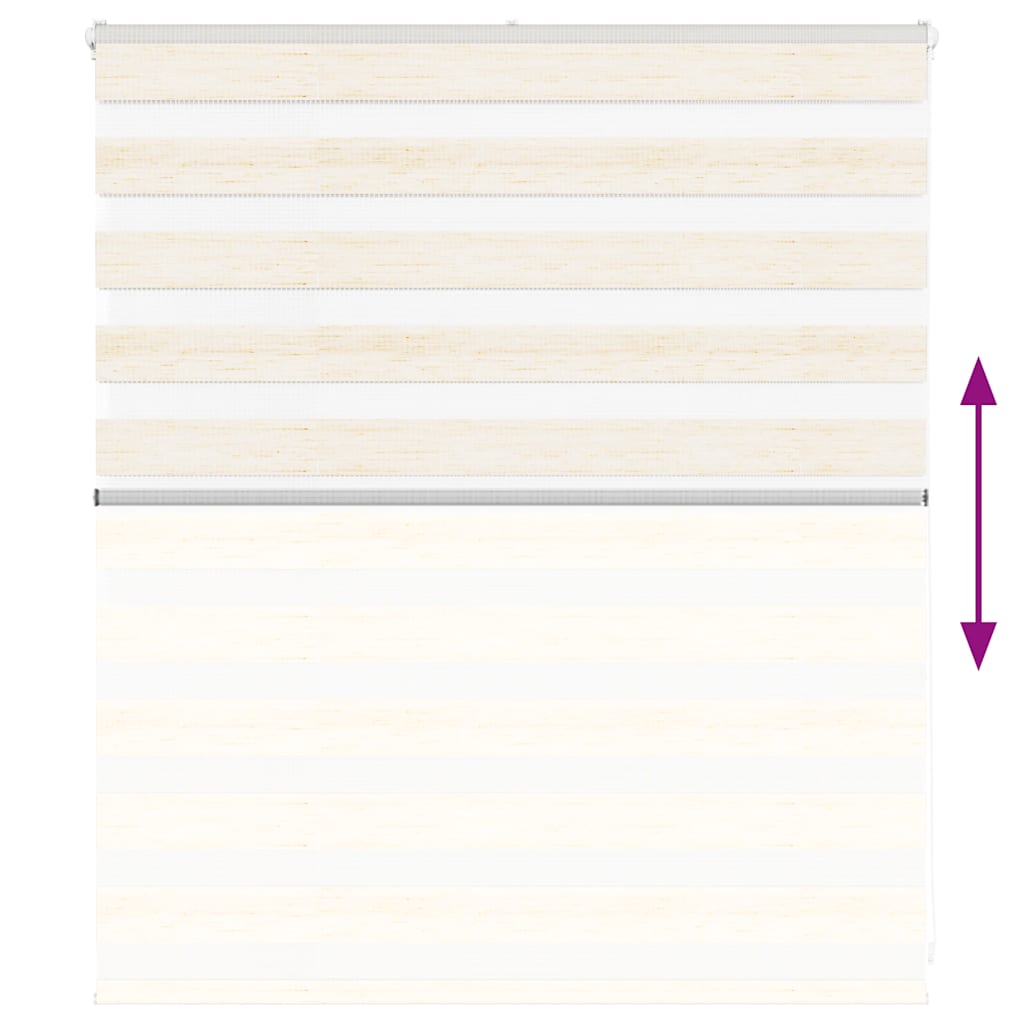 vidaXL Ζέβρα τυφλή μπεζ μάρμαρο Πλάτος υφάσματος 120,9 εκ. Πολυεστέρας