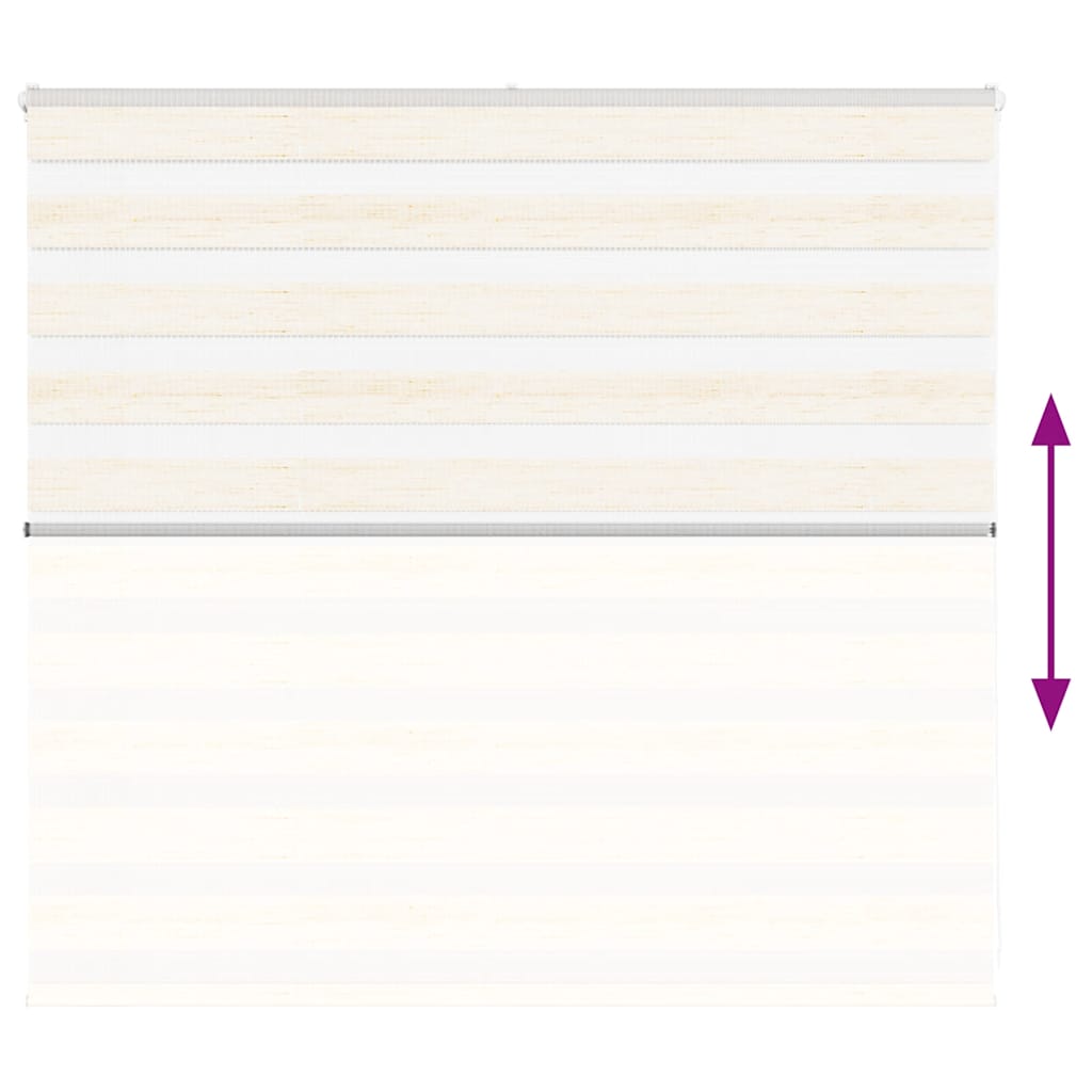 vidaXL Ζέβρα τυφλή μπεζ μάρμαρο Πλάτος υφάσματος 155,9 εκ. Πολυεστέρας