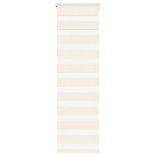 vidaXL Ζέβρα τυφλή μπεζ μάρμαρο Πλάτος υφάσματος 45,9 εκ. Πολυεστέρας