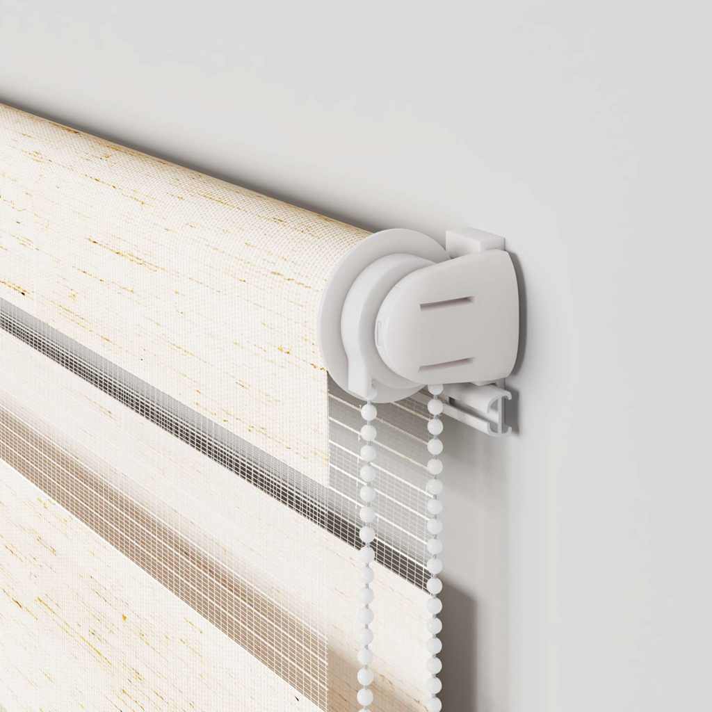 vidaXL Ζέβρα τυφλή μπεζ μάρμαρο Πλάτος υφάσματος 50,9 εκ. Πολυεστέρας