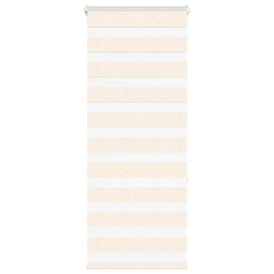 vidaXL Ζέβρα τυφλή μπεζ μάρμαρο Πλάτος υφάσματος 60,9 εκ. Πολυεστέρας