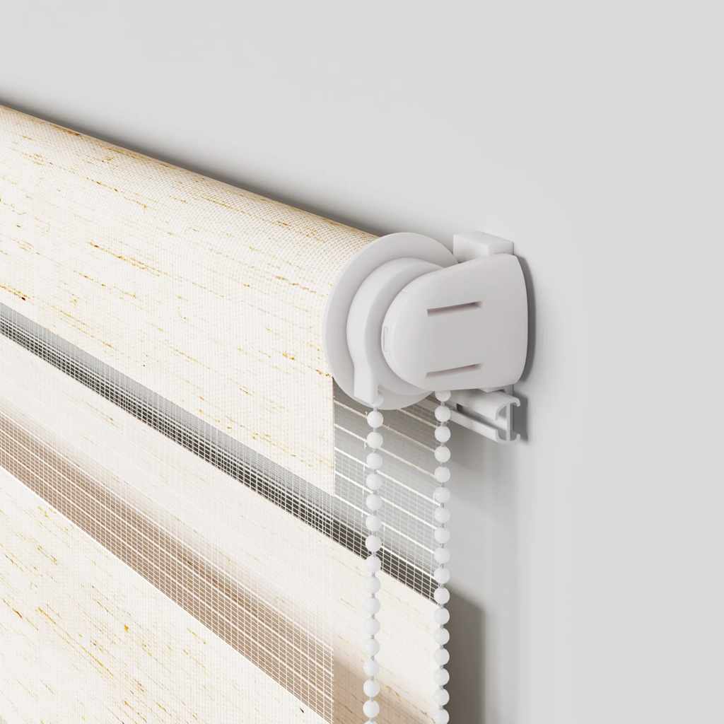 vidaXL Ζέβρα τυφλή μπεζ μάρμαρο Πλάτος υφάσματος 65,9 εκ. Πολυεστέρας