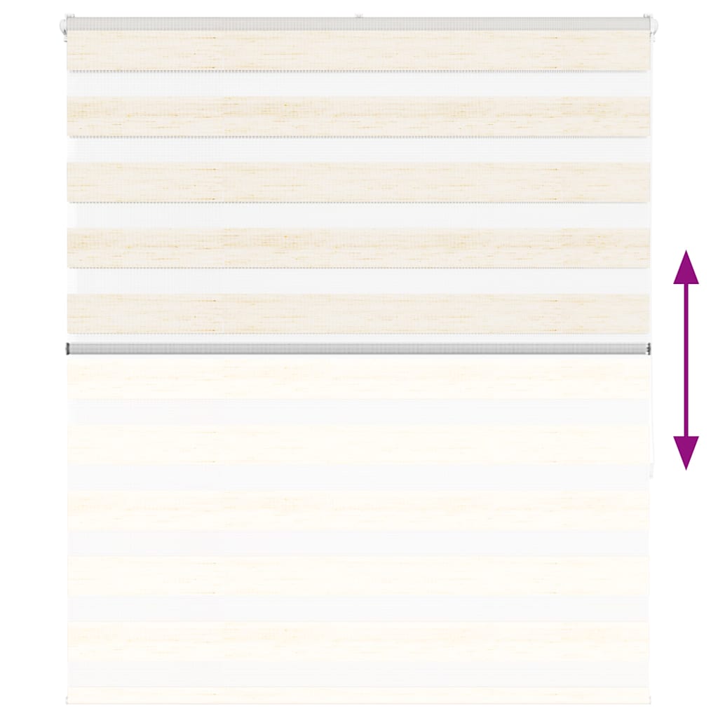 vidaXL Ζέβρα τυφλή μπεζ μάρμαρο Πλάτος υφάσματος 115,9 εκ. Πολυεστέρας