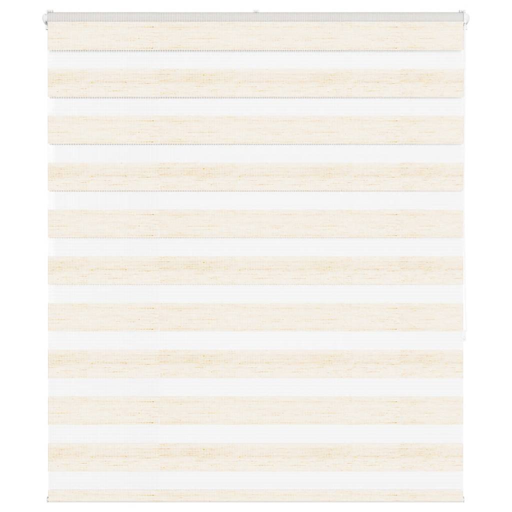 vidaXL Ζέβρα τυφλή μπεζ μάρμαρο Πλάτος υφάσματος 125,9 εκ. Πολυεστέρας