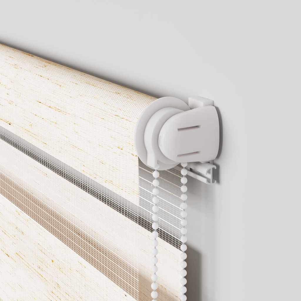 vidaXL Ζέβρα τυφλή μπεζ μάρμαρο Πλάτος υφάσματος 125,9 εκ. Πολυεστέρας