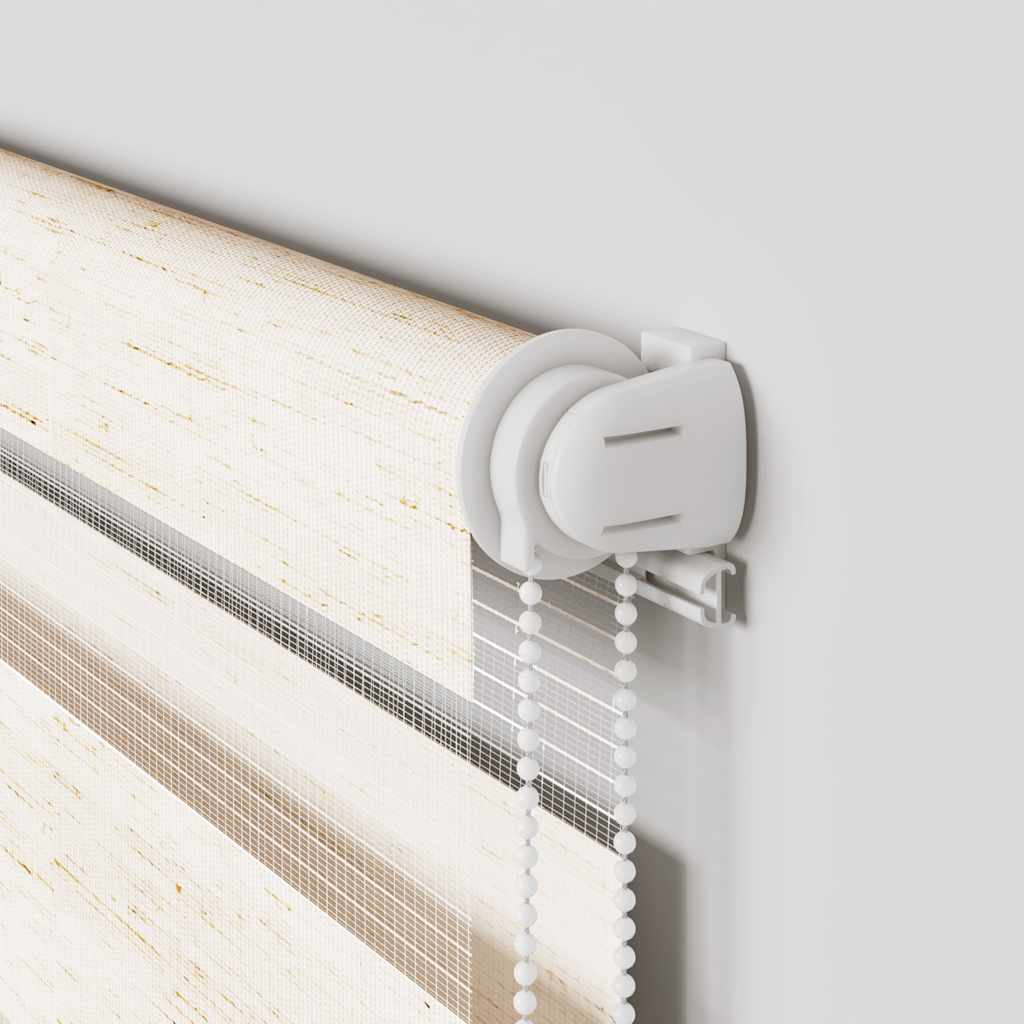 vidaXL Ζέβρα τυφλή μπεζ μάρμαρο Πλάτος υφάσματος 135,9 εκ. Πολυεστέρας