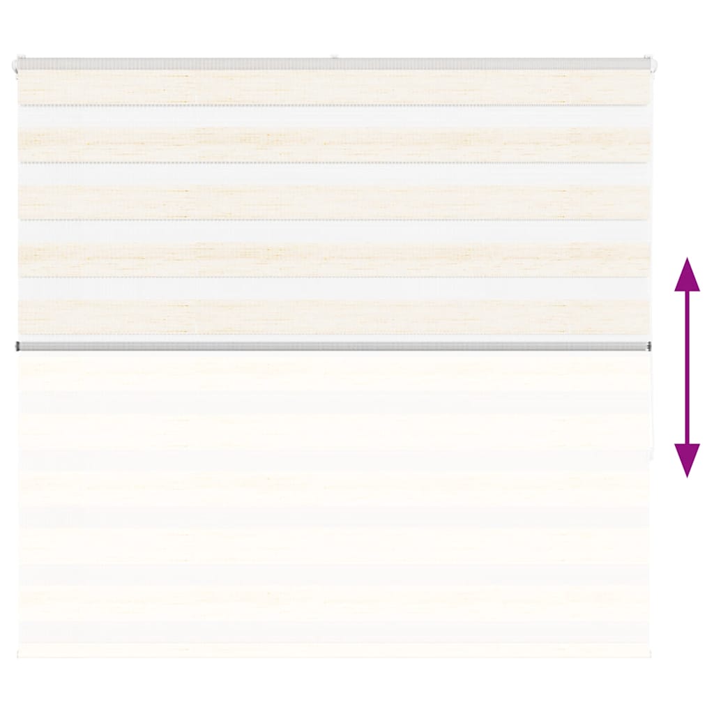 vidaXL Ζέβρα τυφλή μπεζ μάρμαρο Πλάτος υφάσματος 150,9 εκ. Πολυεστέρας