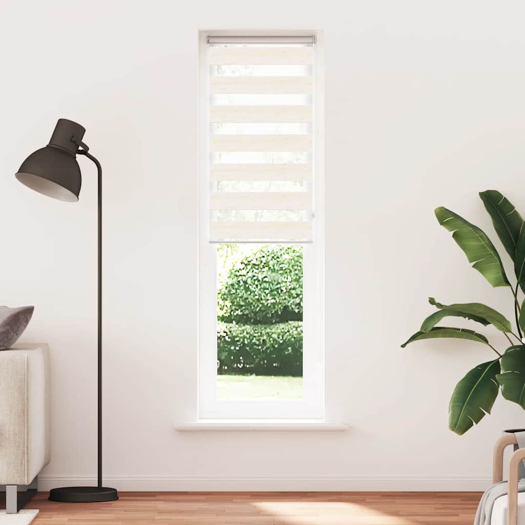 vidaXL Στόρι Ζέβρα Μάρμαρο Μπεζ 55x200 εκ. Πλάτος Υφάσματος 50,9 εκ. Πολυεστέρας