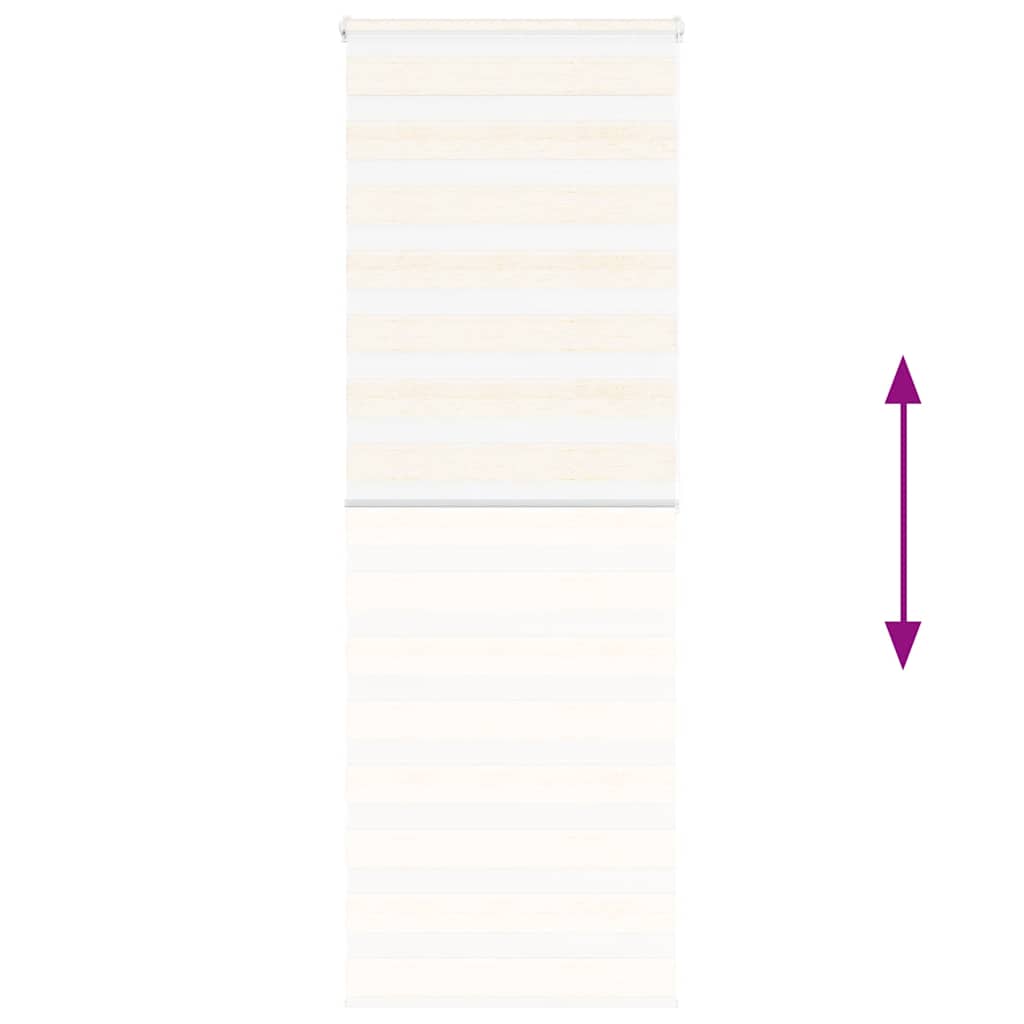 vidaXL Ζέβρα τυφλή μπεζ μάρμαρο Πλάτος υφάσματος 65,9 εκ. Πολυεστέρας