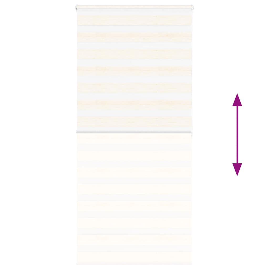 vidaXL Ζέβρα τυφλή μπεζ μάρμαρο Πλάτος υφάσματος 95,9 εκ. Πολυεστέρας