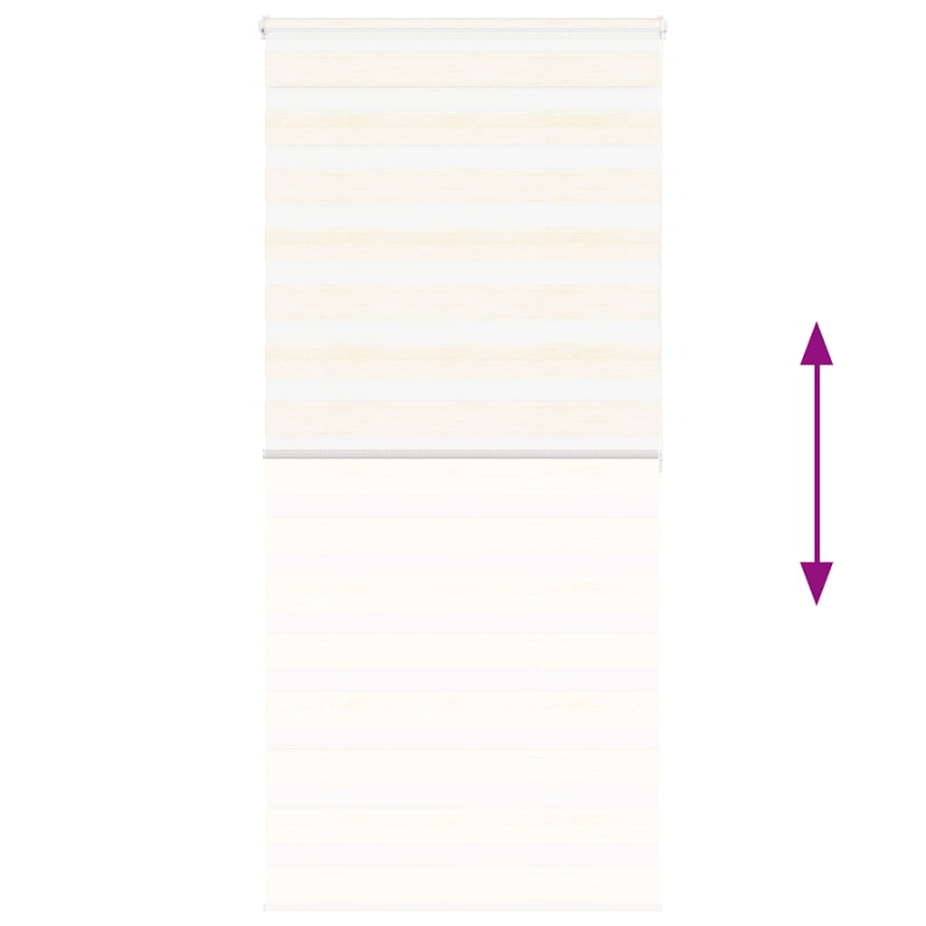 vidaXL Ζέβρα τυφλή μπεζ μάρμαρο Πλάτος υφάσματος 100,9 εκ. Πολυεστέρας