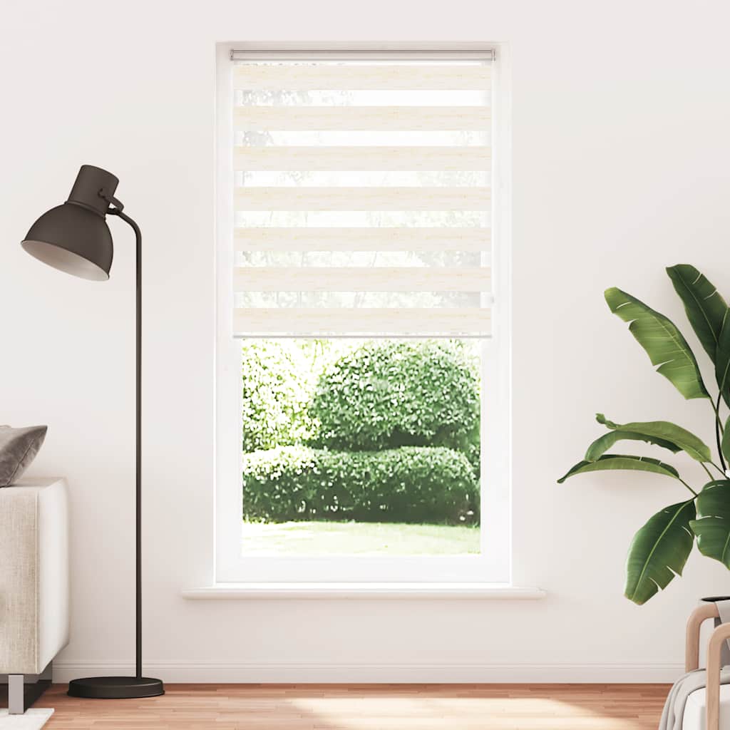 vidaXL Στόρι Ζέβρα Μάρμαρο Μπεζ 110x200 εκ. Πλάτος Υφάσματος 105,9 εκ. Πολυεστέρας